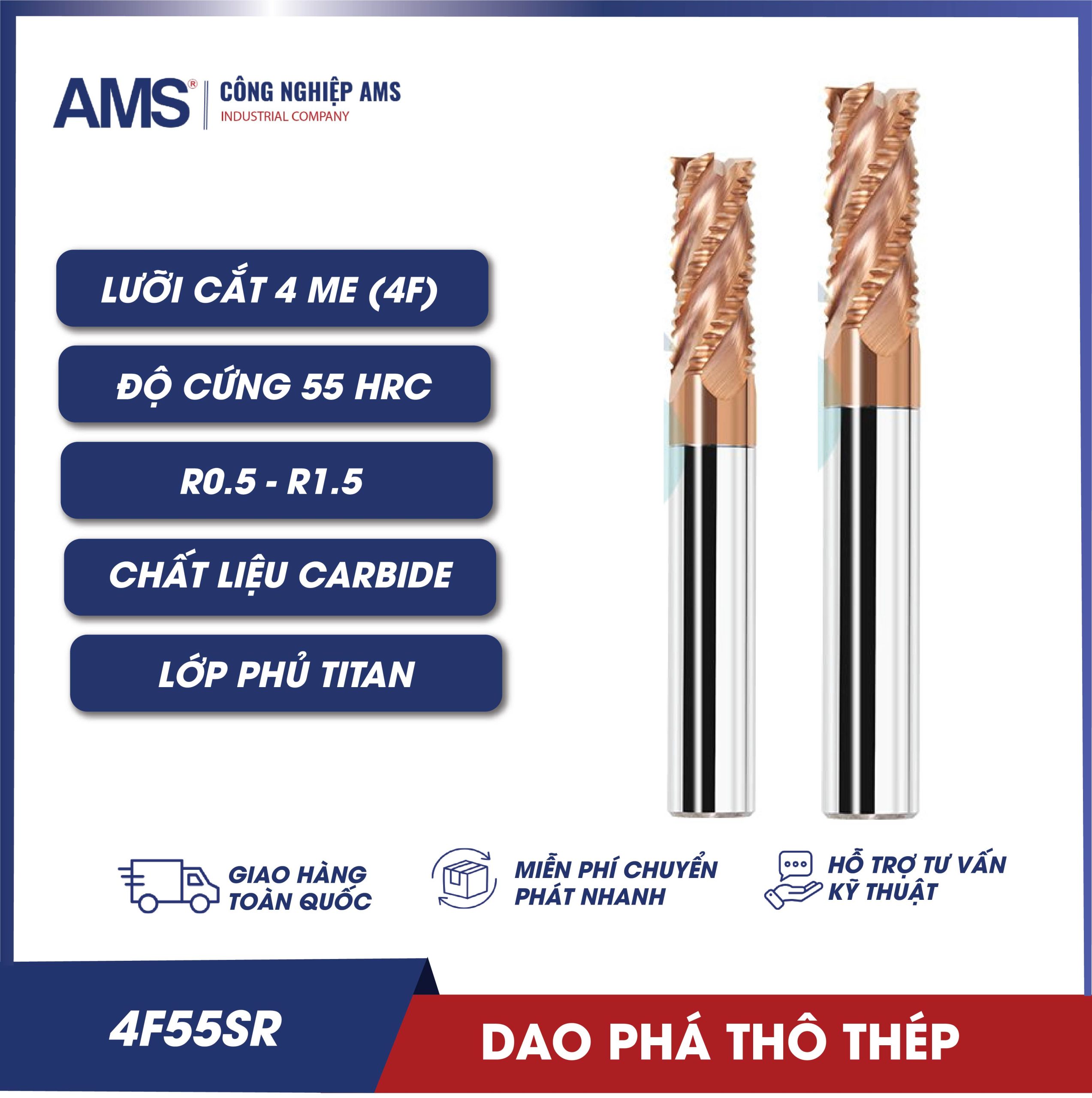 dao phay phá thô thép