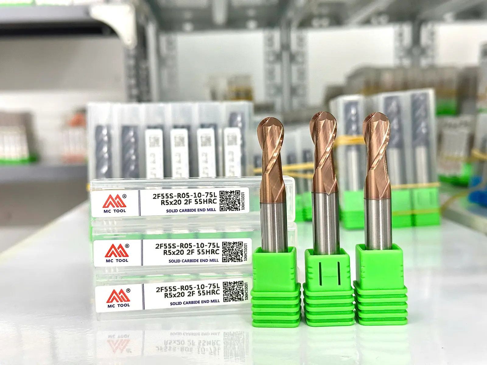 Dao cầu 2F - 55HRC chuyên phay thép
