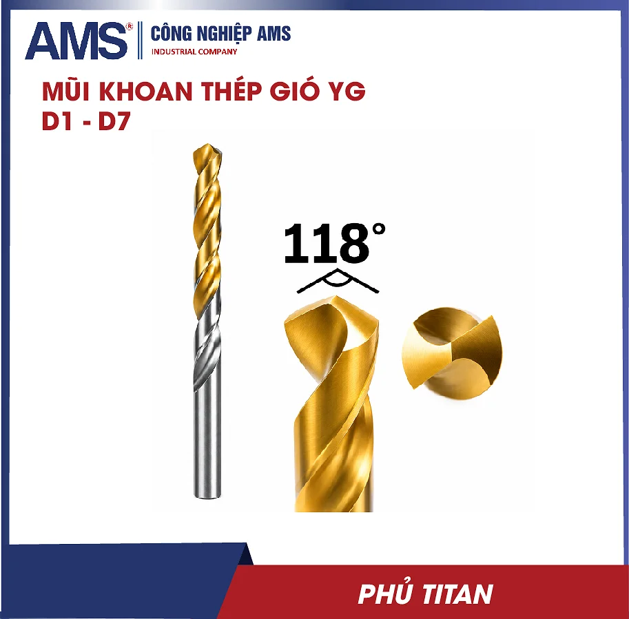 Mũi khoan thép gió YG-20